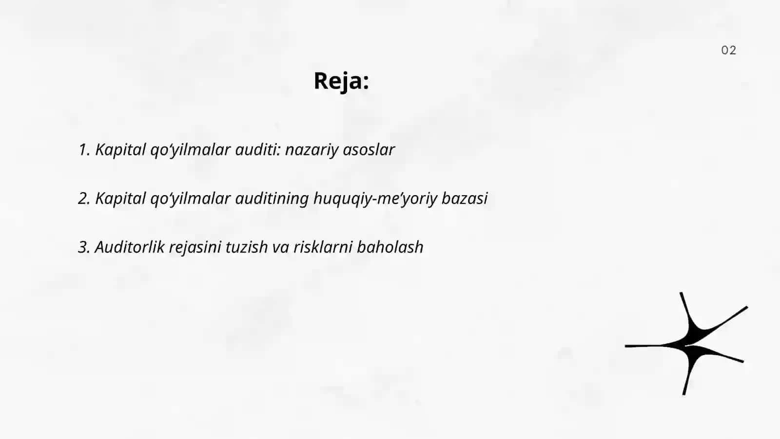 Kapital qoʻyilmalar auditi 2