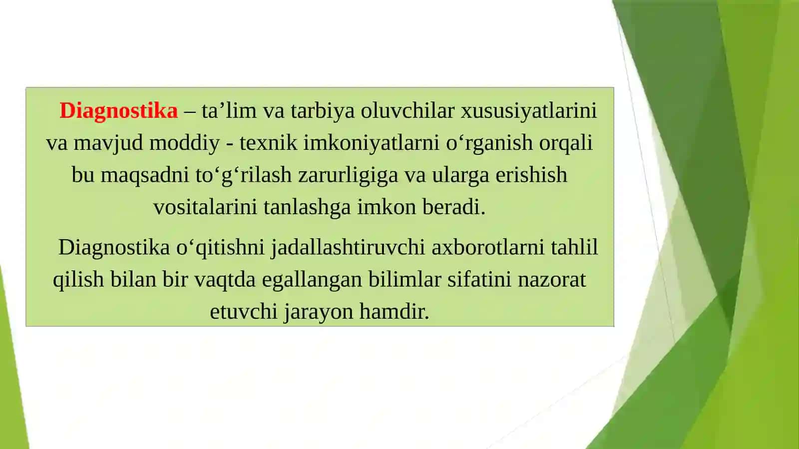 Pedagogik diagnostika va diagnostikalash 2