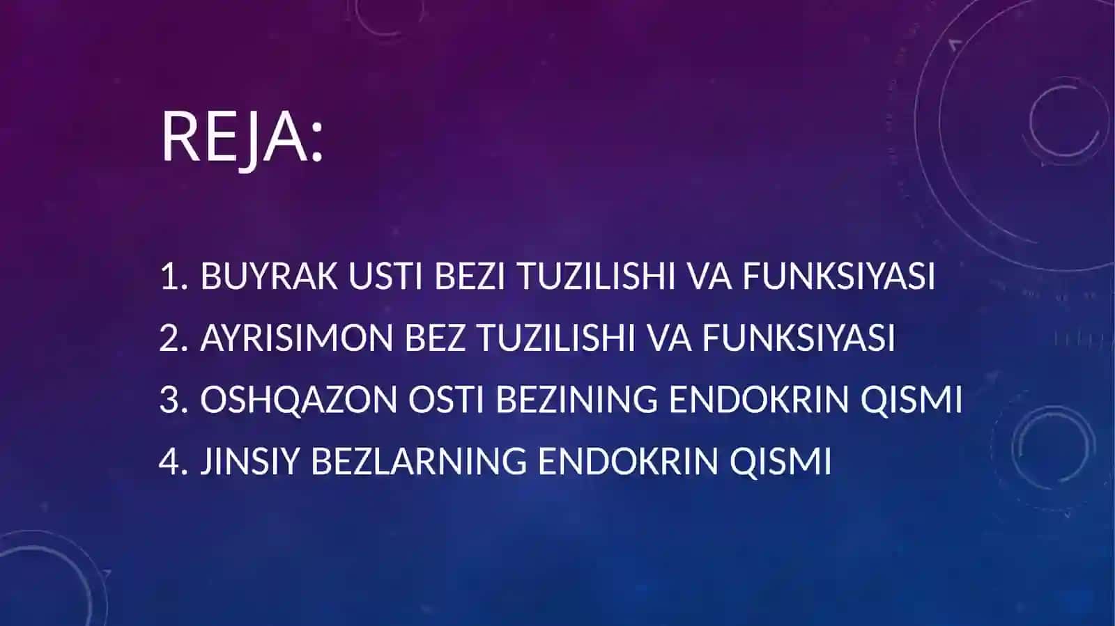 Buyrak ustibezining endokrin qismi 2