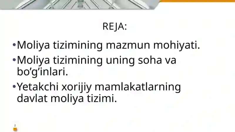 Moliya tizimi 2