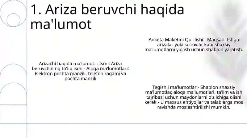 Anketa Maketini Qurilishi 2