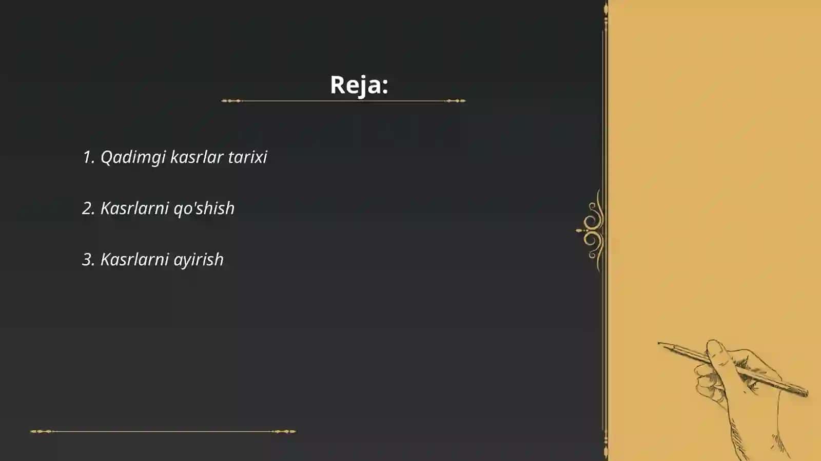 Qadimgi kasrlar tarixi 2