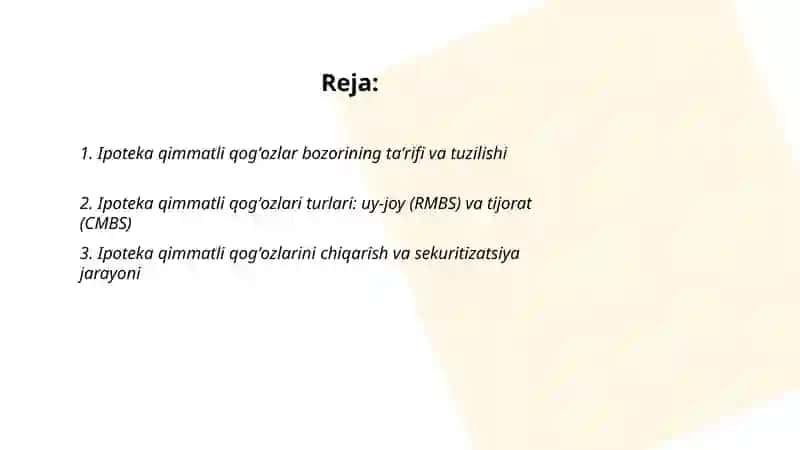 Ipoteka qimmatli qogʻozlar bozori 2