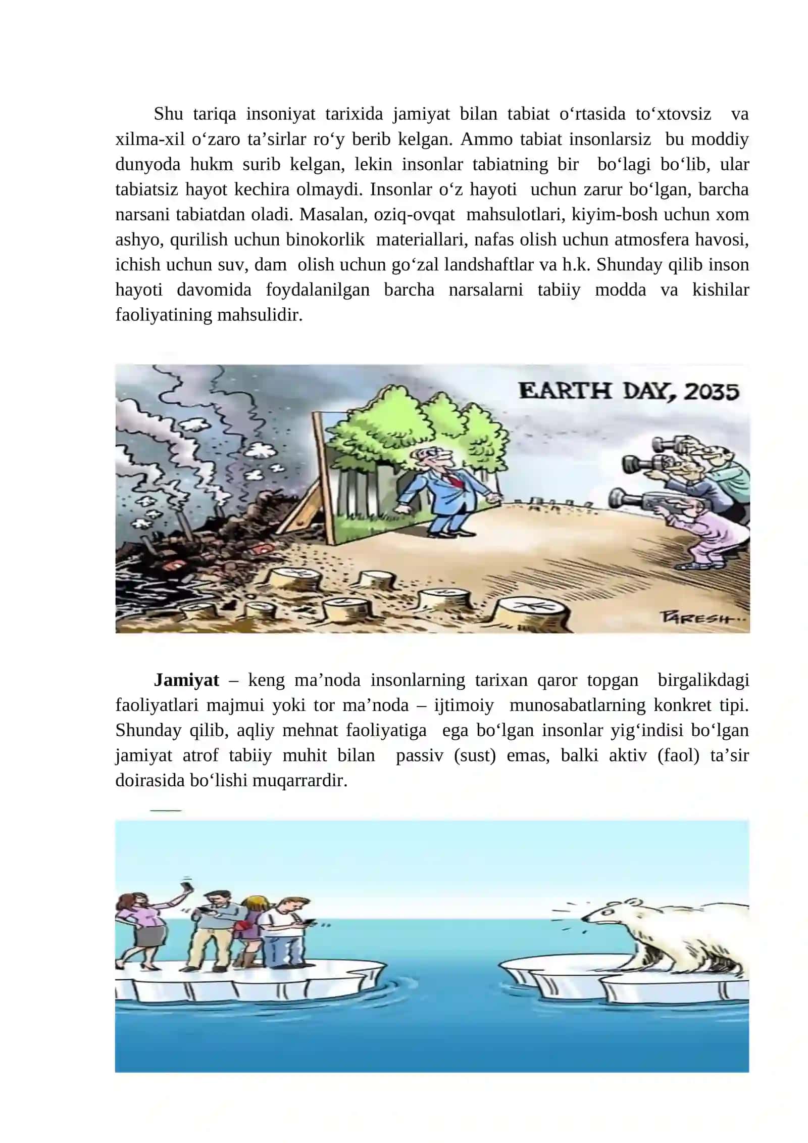 TABIAT VA JAMIYAT O‘RTASIDAGI O‘ZARO MUNOSABATLAR 2