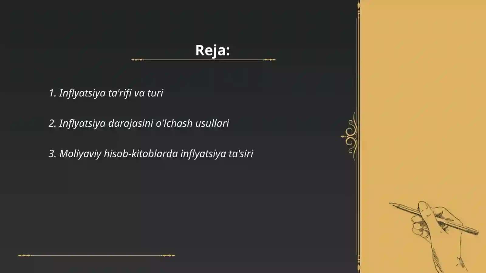 Inflyatsiyani hisobga olish 2