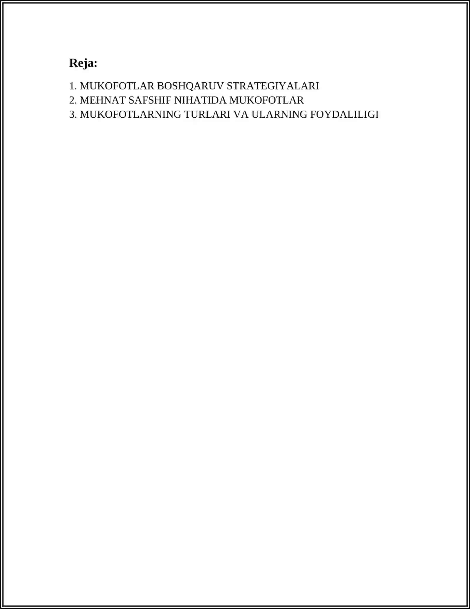 SIFAT SOHASIDAGI MUKOFOTLAR MODELLARI 2