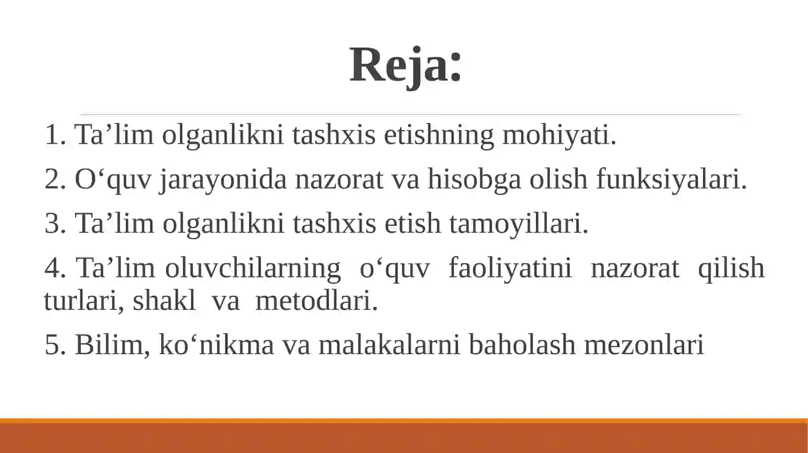 Ta’lim olganlikni tashxis etishning mohiyati 2