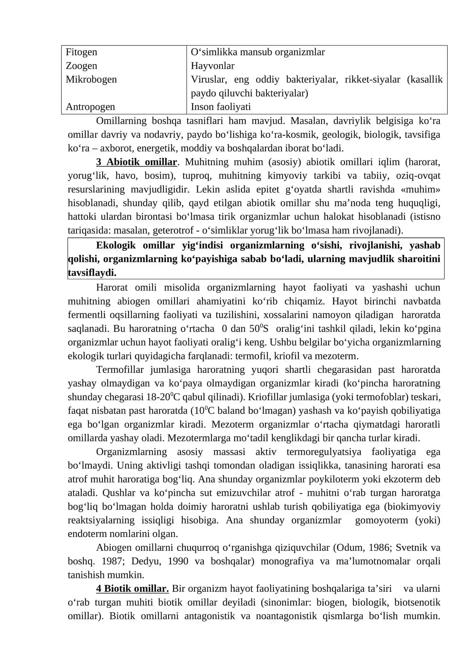 EKOLOGIK TIZIMLAR 2