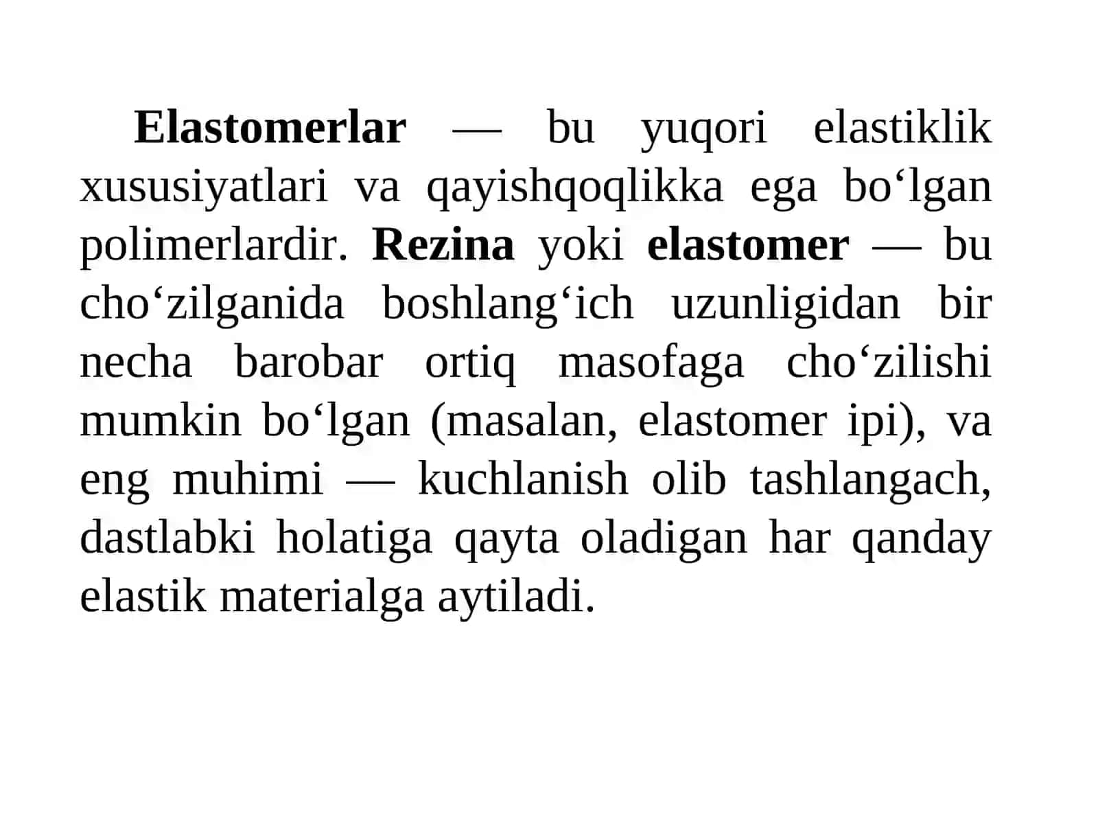 Polimer elastomer maxsulotlar 2