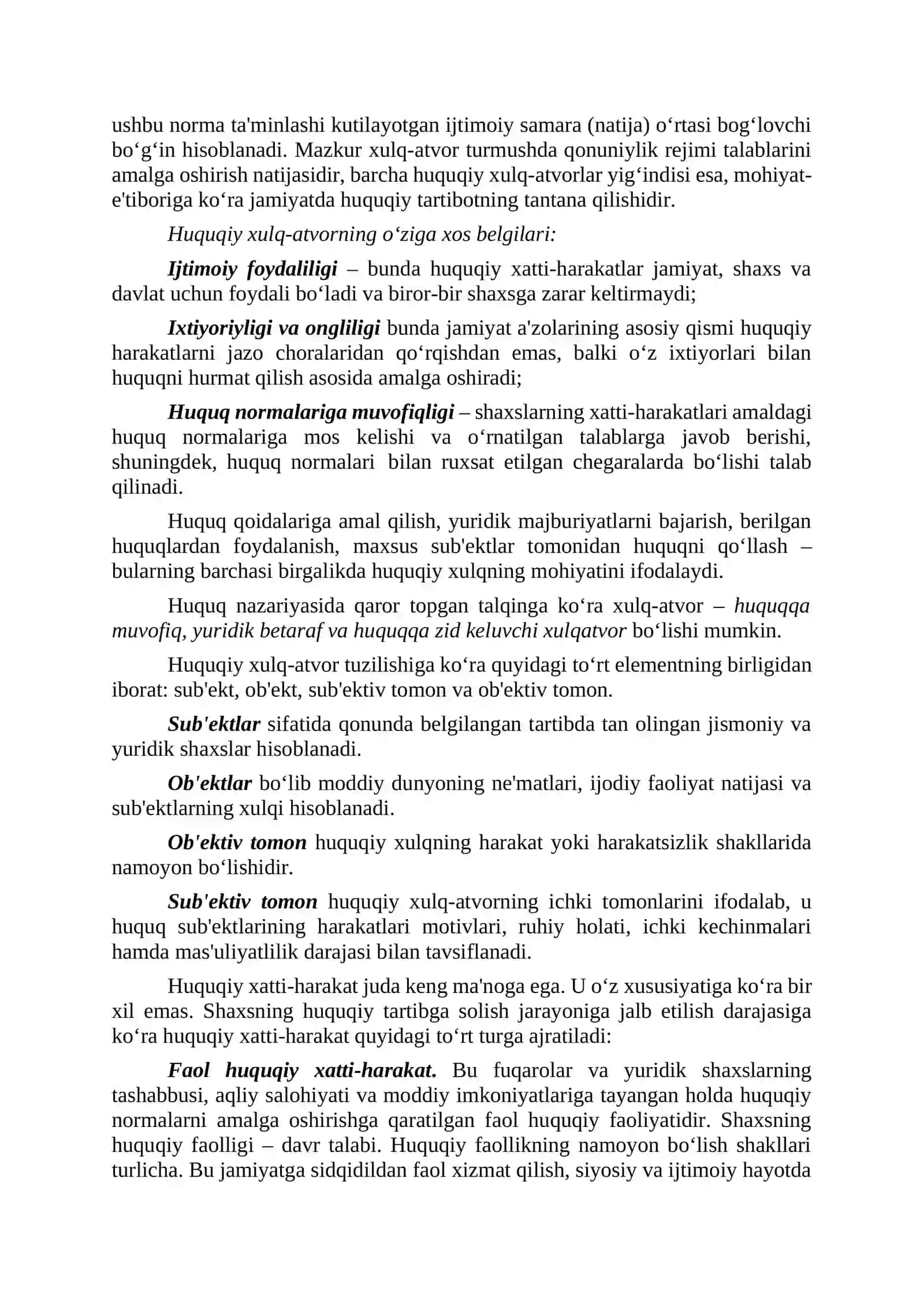 HUQUQIY XULQ-ATVOR, HUQUQBUZARLIK VA YURIDIK JAVOBGARLIK 2