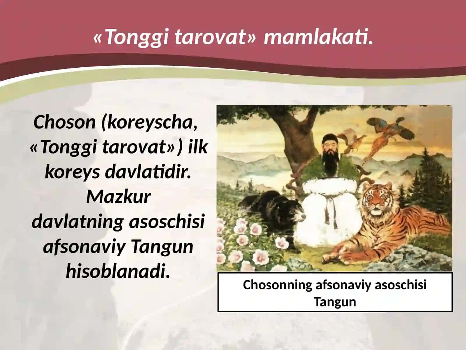 7-sinf Jahon tarixi fanidan Koreya tarixi dars taqdimoti 2