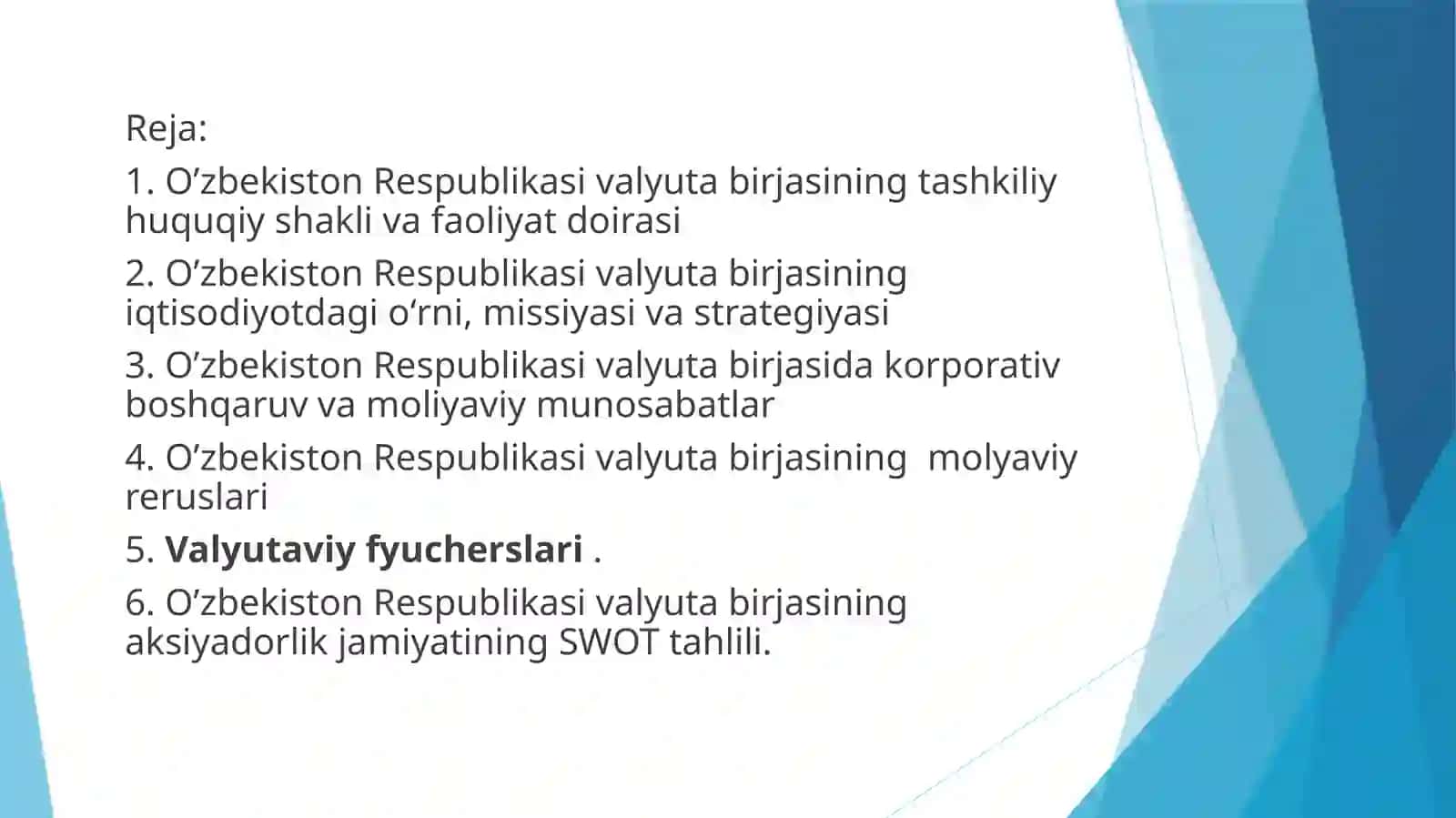 O’zbekiston Respublikasi Valyuta Birjasi 2