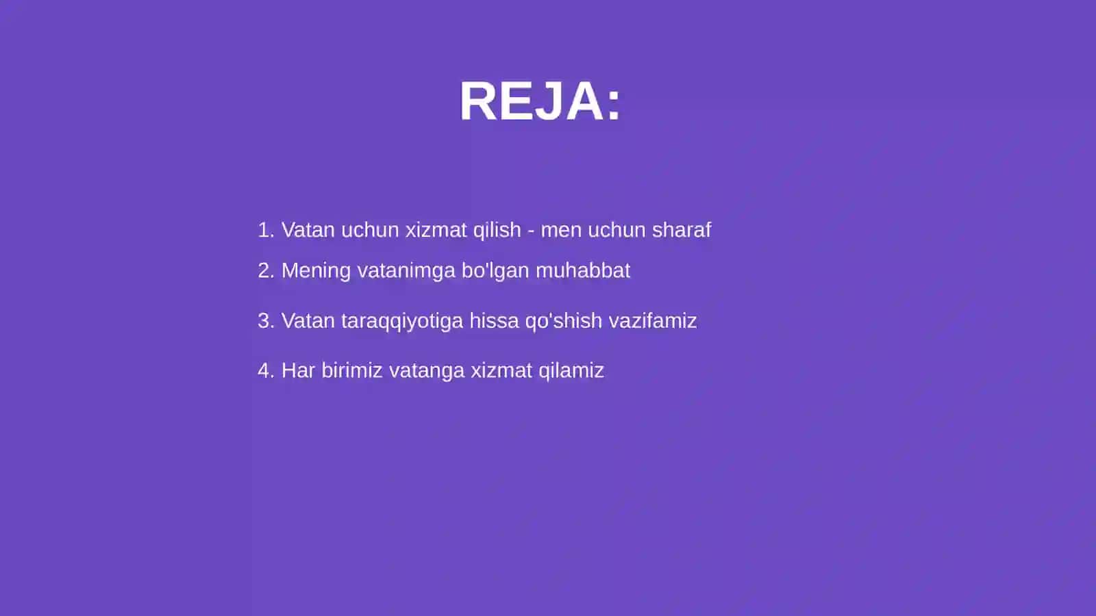 Vatan taraqqiyotiga men ham mas'ulman 2