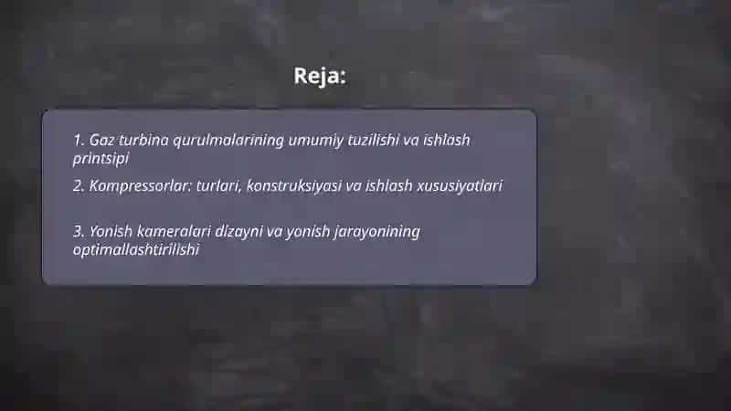 Gaz turbina qurulmalari 2