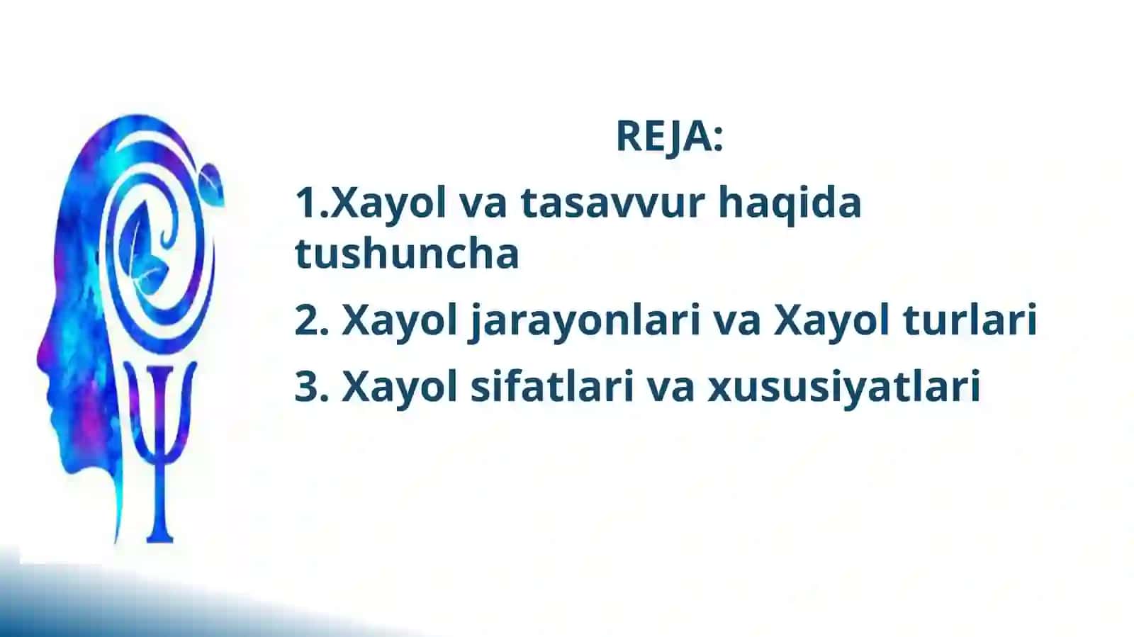 XAYOL VA TASAVVUR 2
