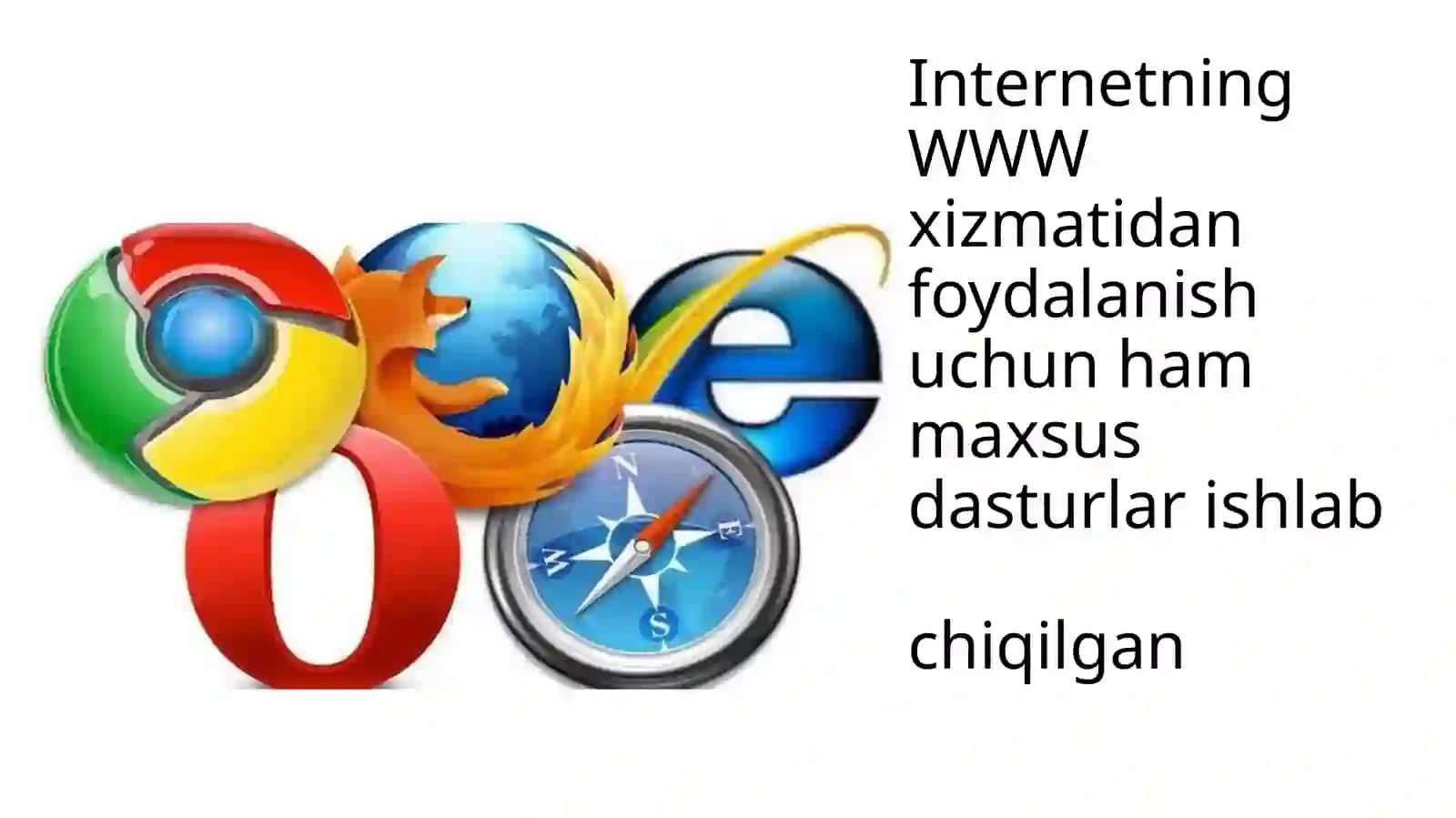 6-sinf Informatika fanidan Brauzerlar mavzusida dars ishlanma 2