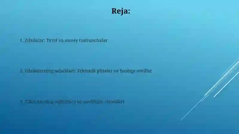 Zilzilalar va ularning kelib chiqish sabablari 2