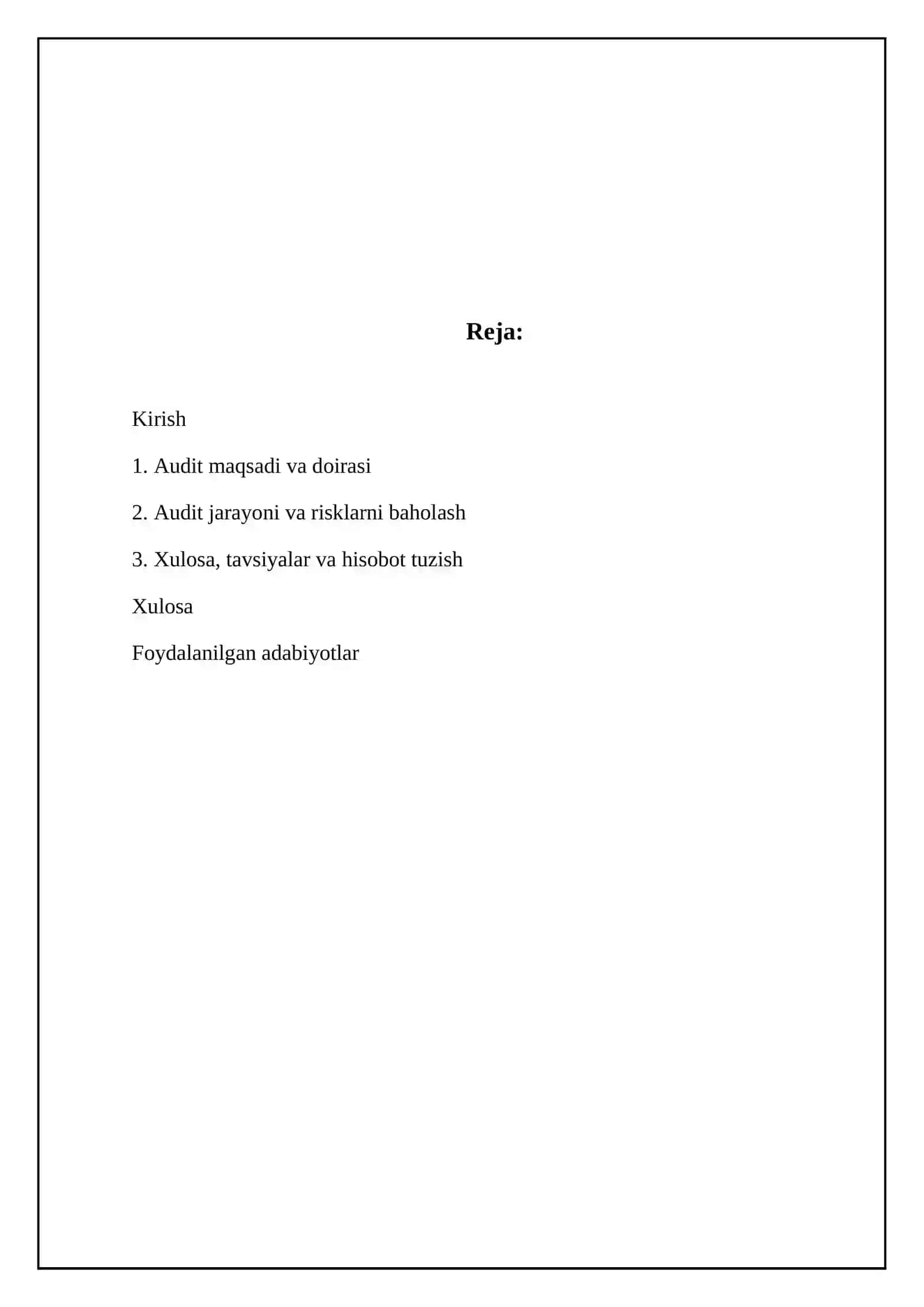 Pul mablagʻlari auditi 2