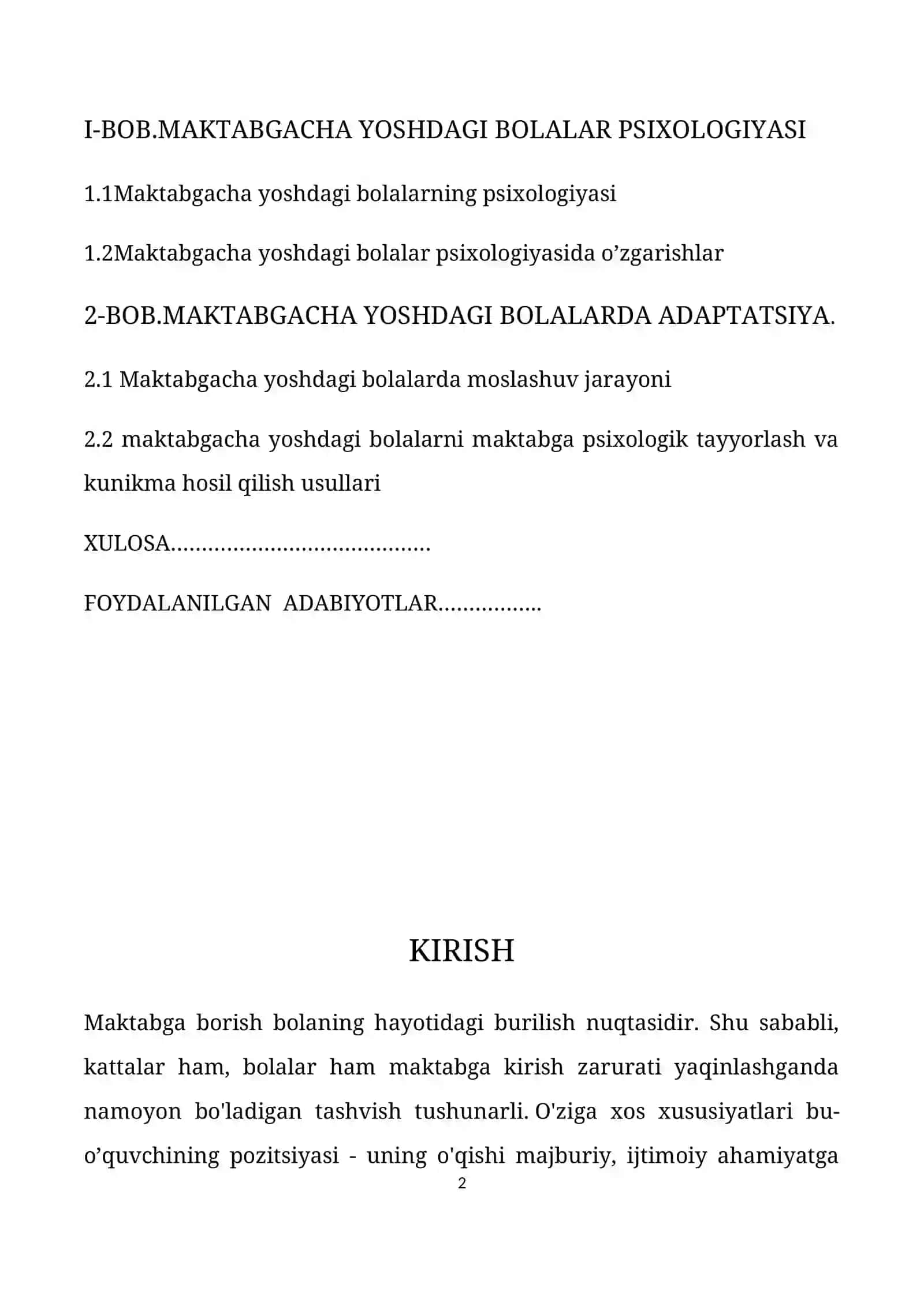Bolalar psixologiyasi 2