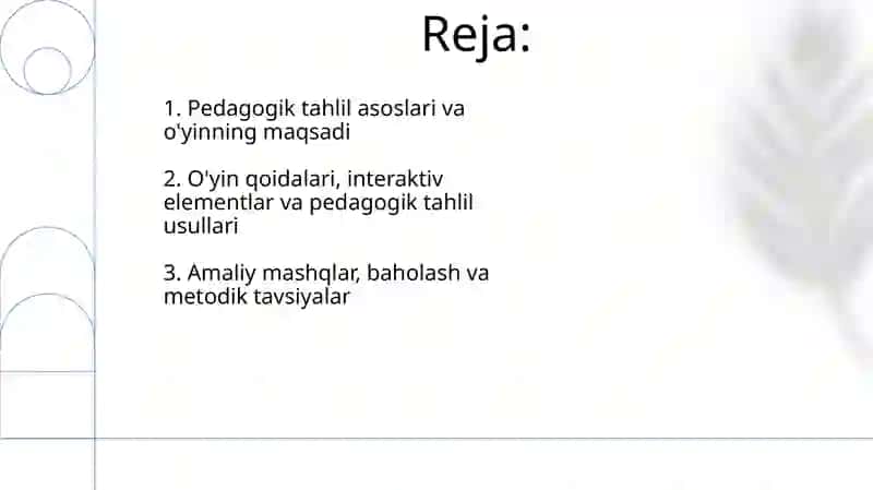 Jismoniy madaniyat darsining pedagogik tahlili 2