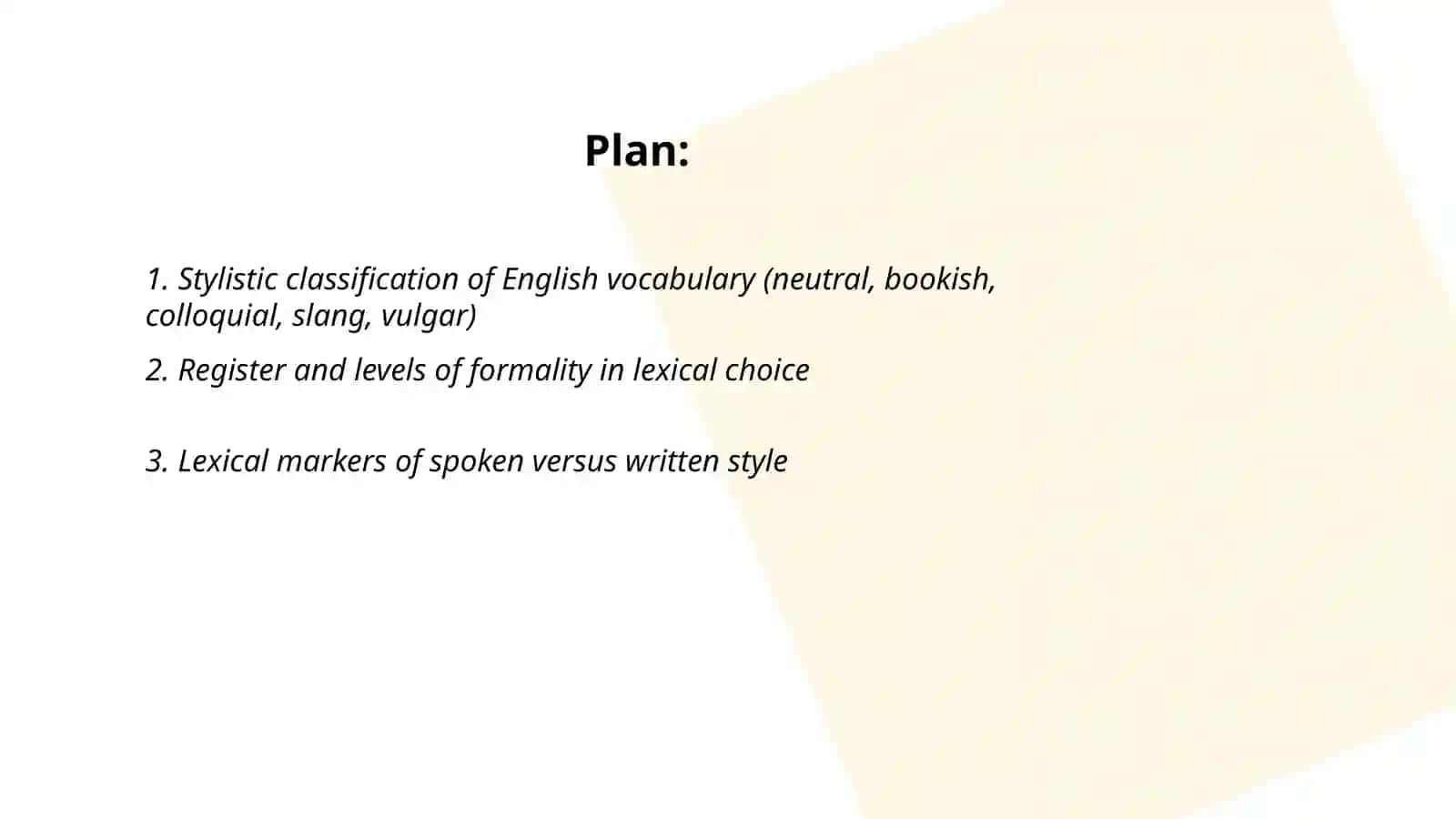Stylistic Differentiation of the English Vocabulary 2