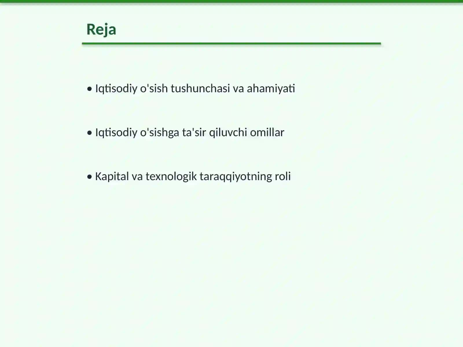 Iqtisodiy usish va uni taminlovchi omillar 2