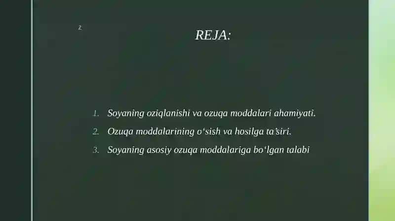 SOYANI OZUQA MODDALARGA BOʻLGAN TALABI 2