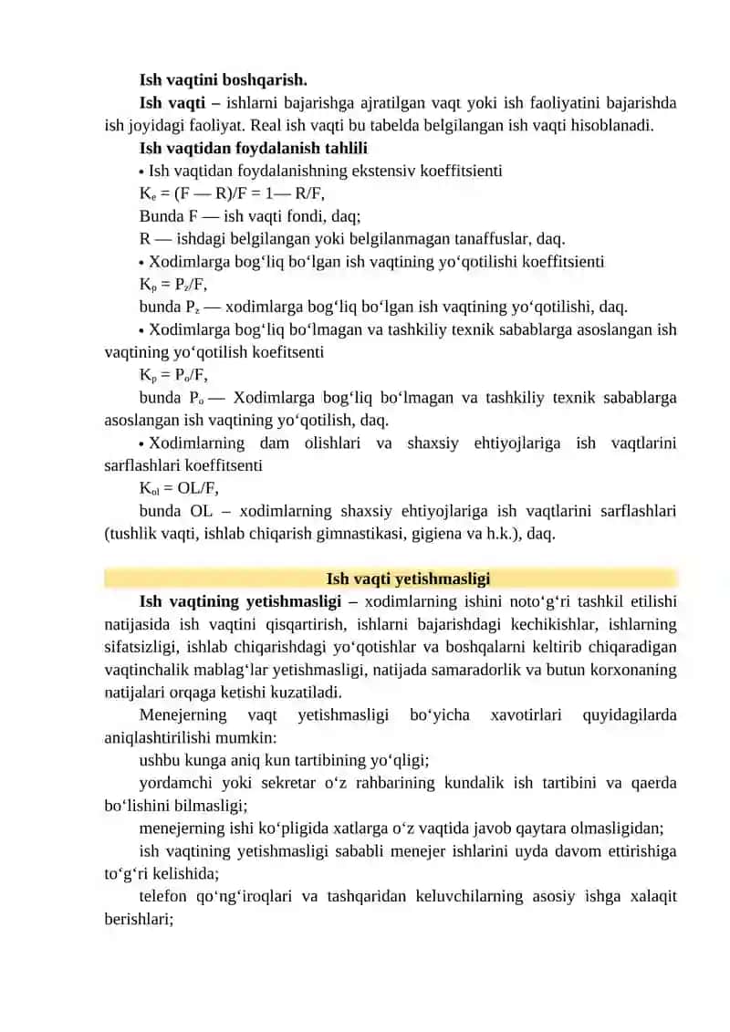 VAQTNI BOSHQARISH 2