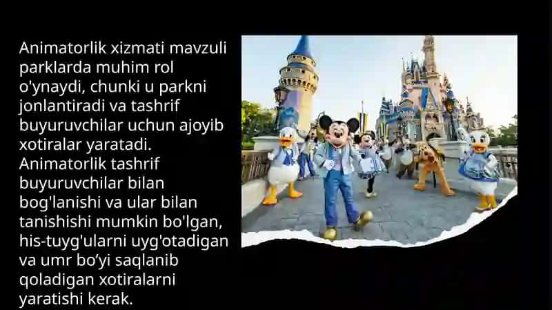 Mavzuli Bog'larda Animatorlik Xizmatini Tashkil Etish 2