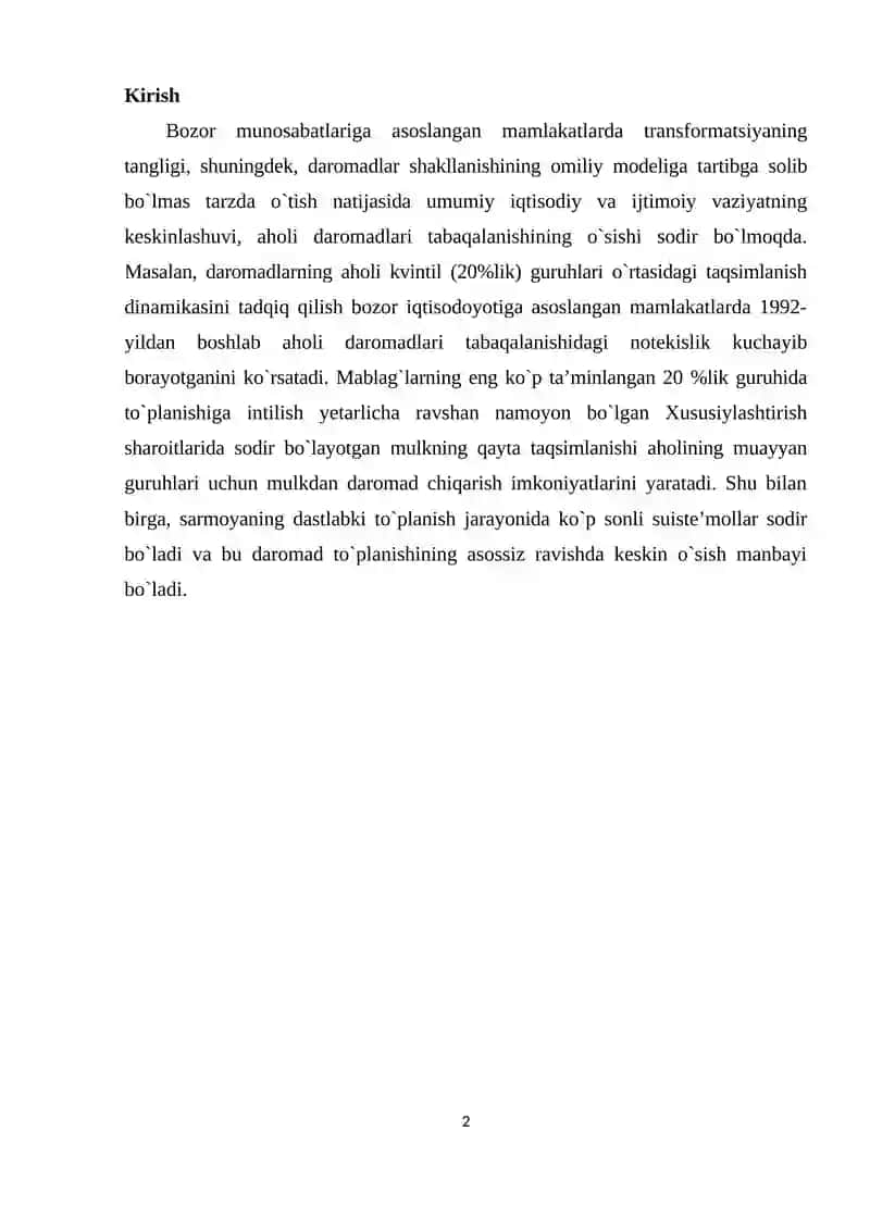 Aholi daromadlarini davlat tomonidan tartibga solish 2