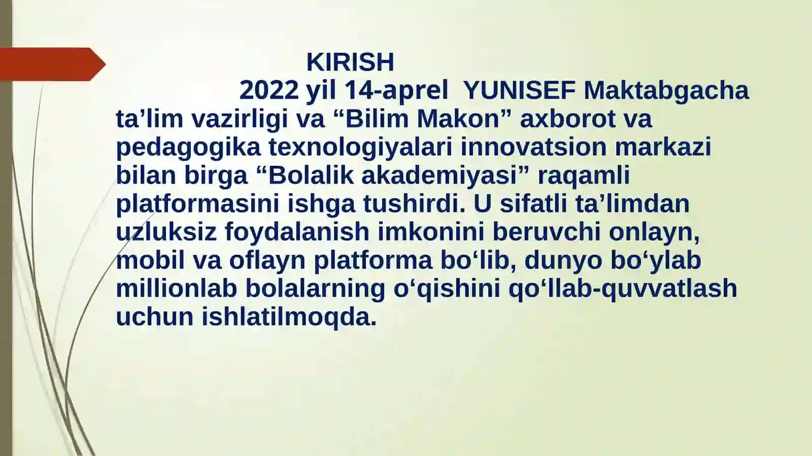 Bolalik akademiyasi 2
