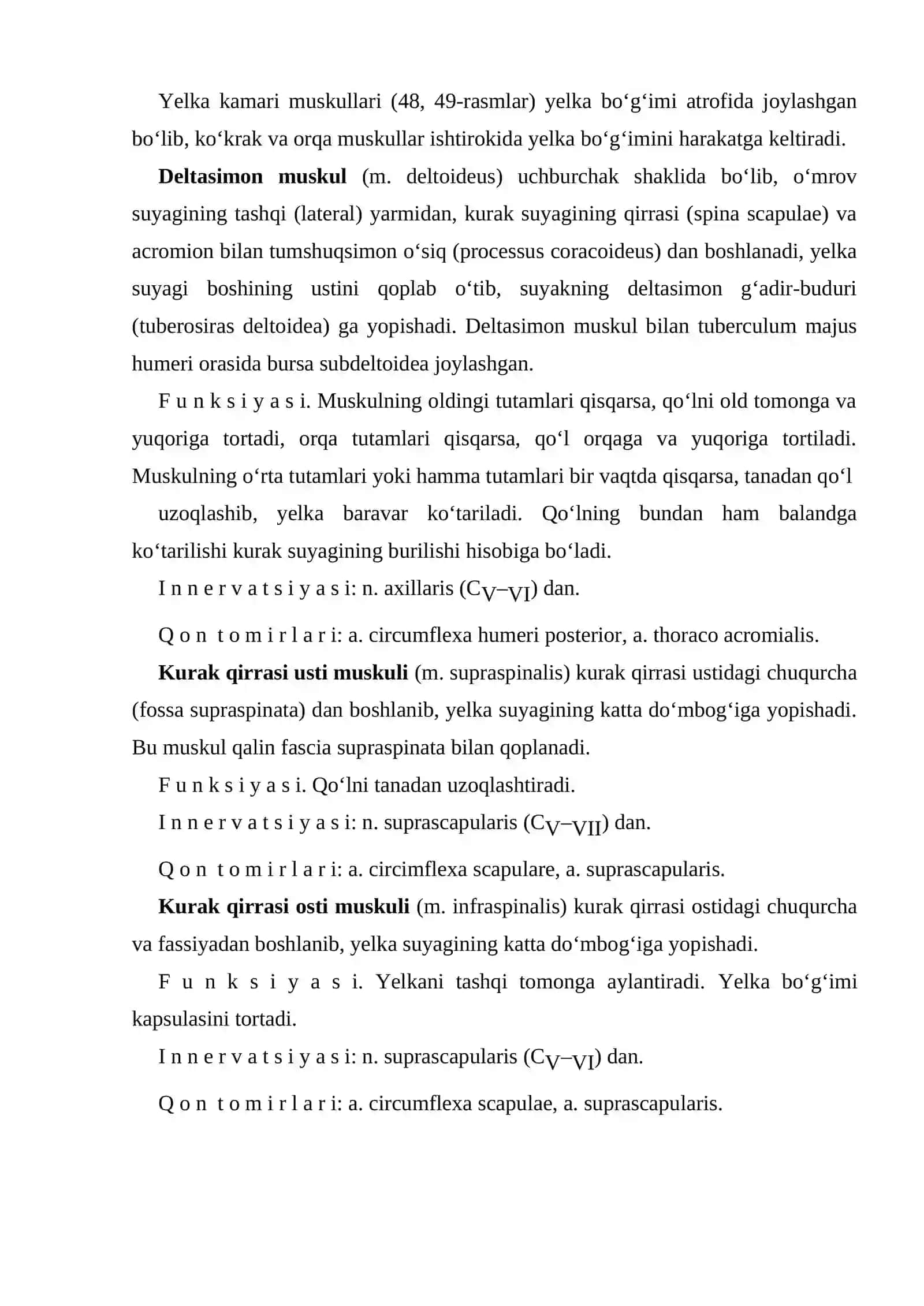 Yelka kamari muskullari 2