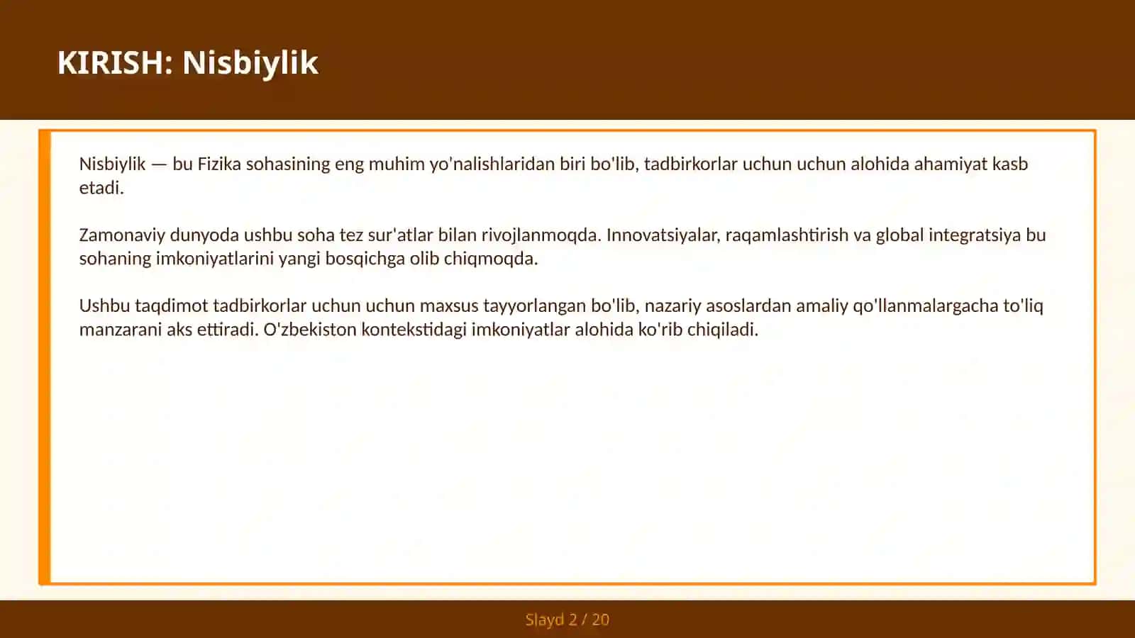 Nisbiylik 2