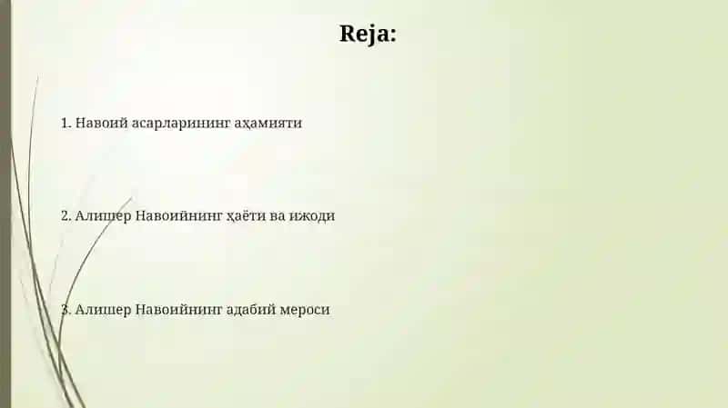 Alisher Navoiyning hayoti va ijodi 2