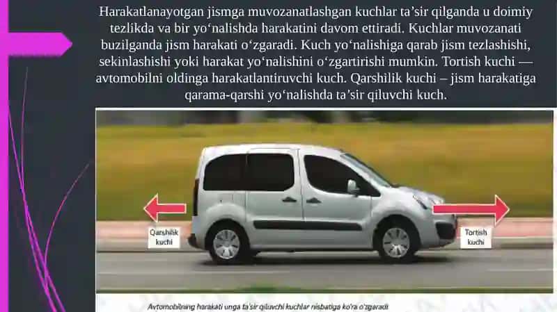 Harakatlanayotgan jismlar 2