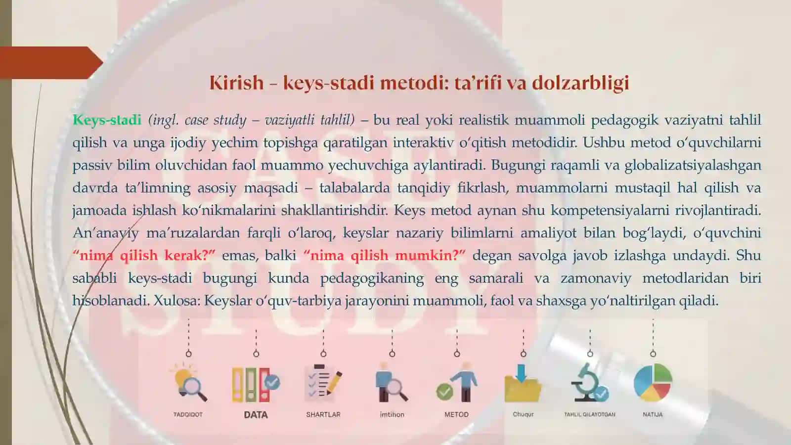 Muammoli Pedagogik Vaziyatlar va Keyslar 2