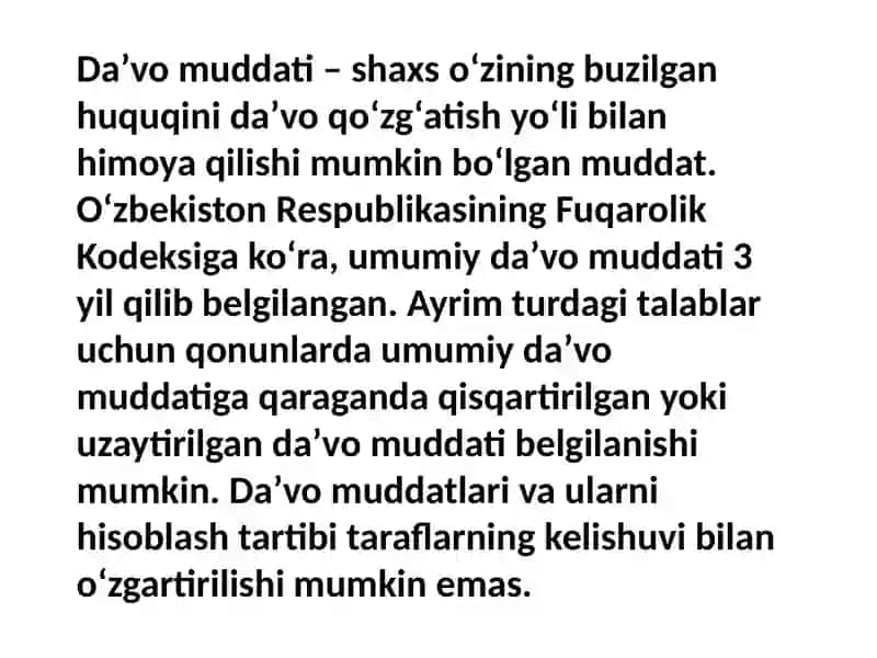 Da'vomuddatiningòtaboshlashi 2