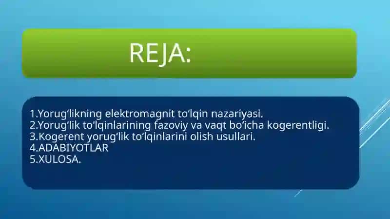 Yorug'likning elektromagnit to'lqin nazariyasi 2