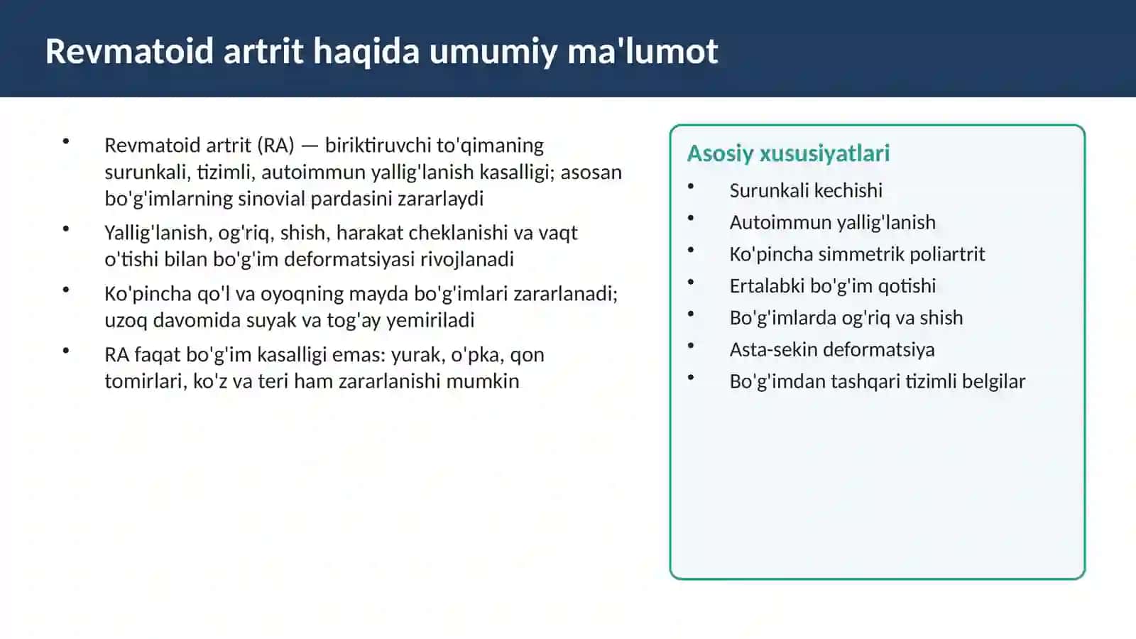 BO'G'IM KASALLIKLARI 2