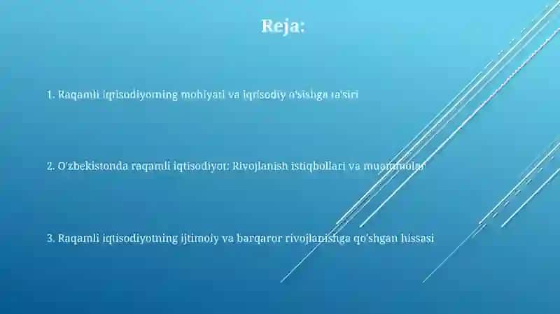 Raqamli iqtisodiyot 2