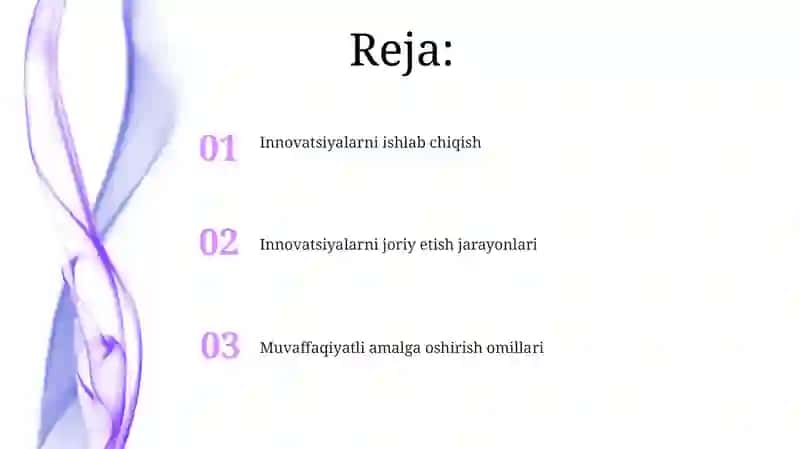 Innovatsiyalarni tahlil qilish 2