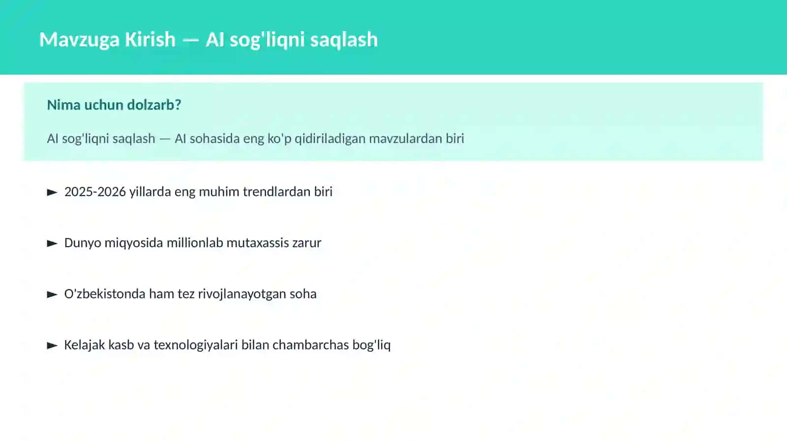 AI sog'liqni saqlash 2