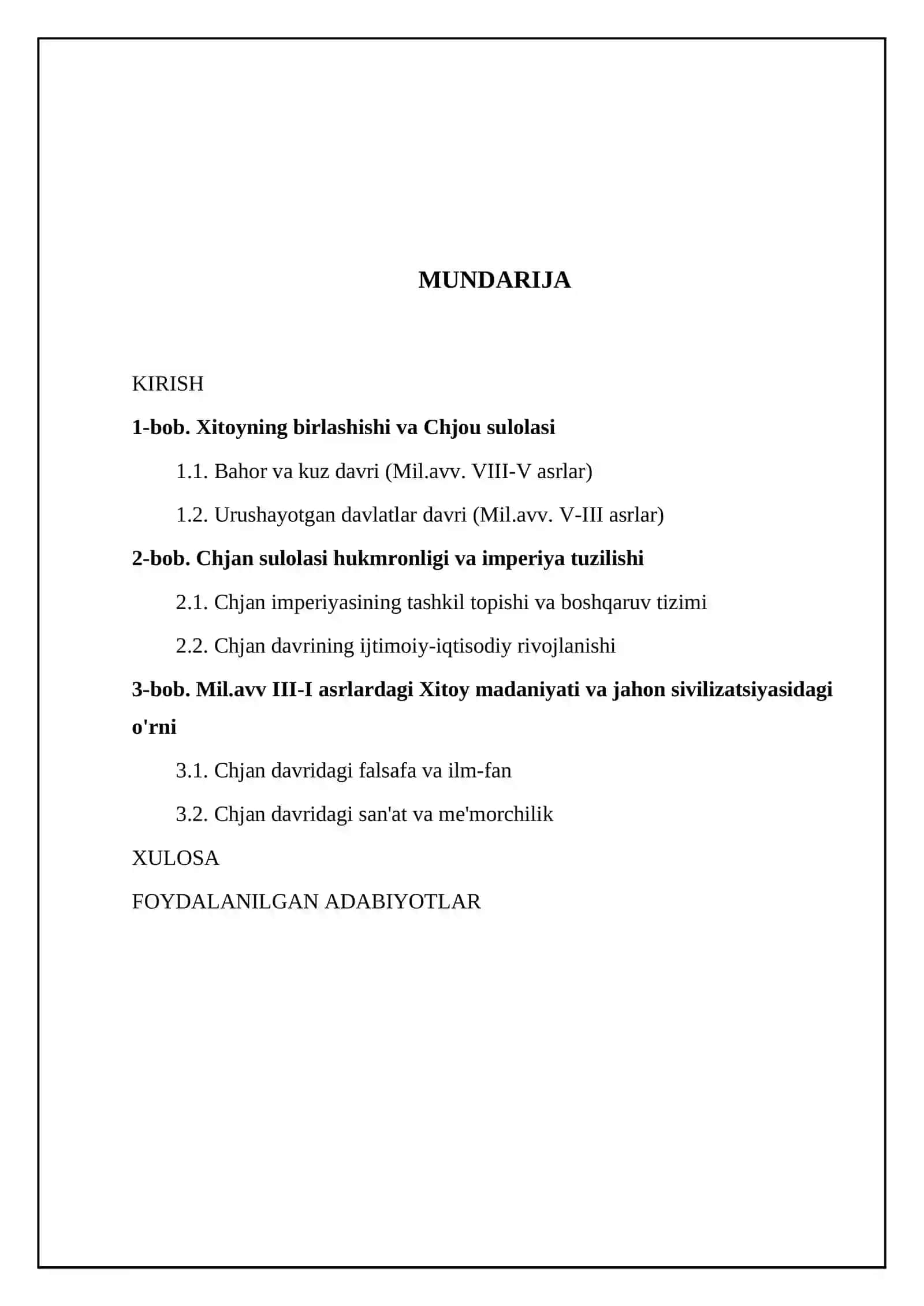 Mil.avv III-I asrlardagi qadimgi Xitoy imperiyasi 2