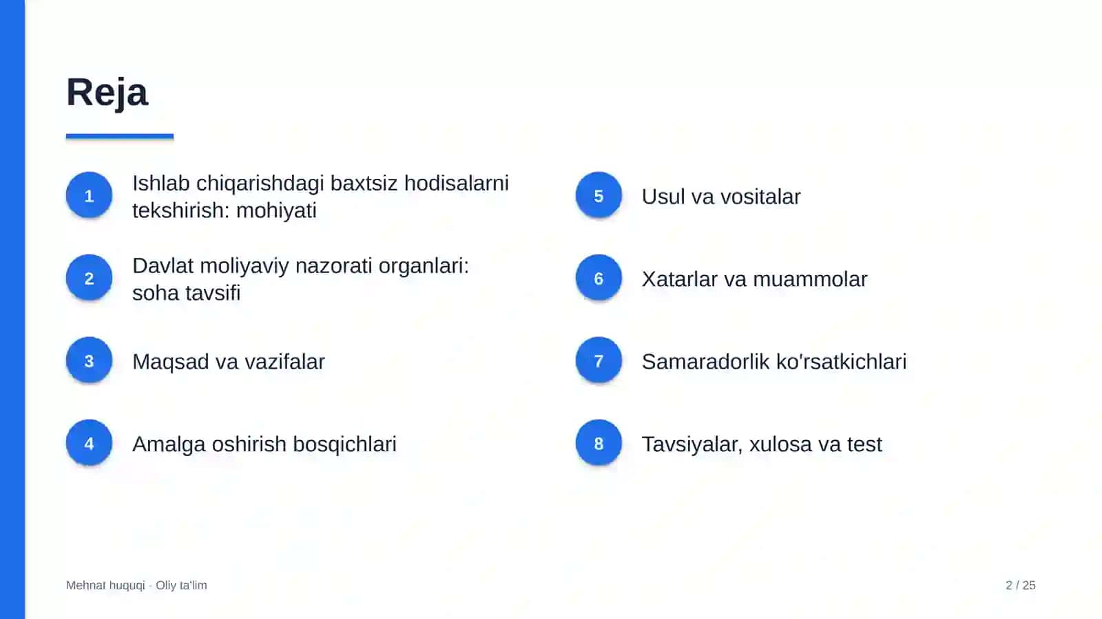 Mehmat huquqi · Oliy ta'lim 2
