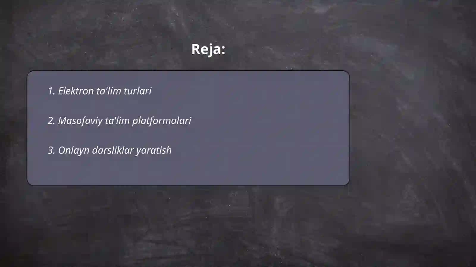 Elektron pedagogika asoslari 2