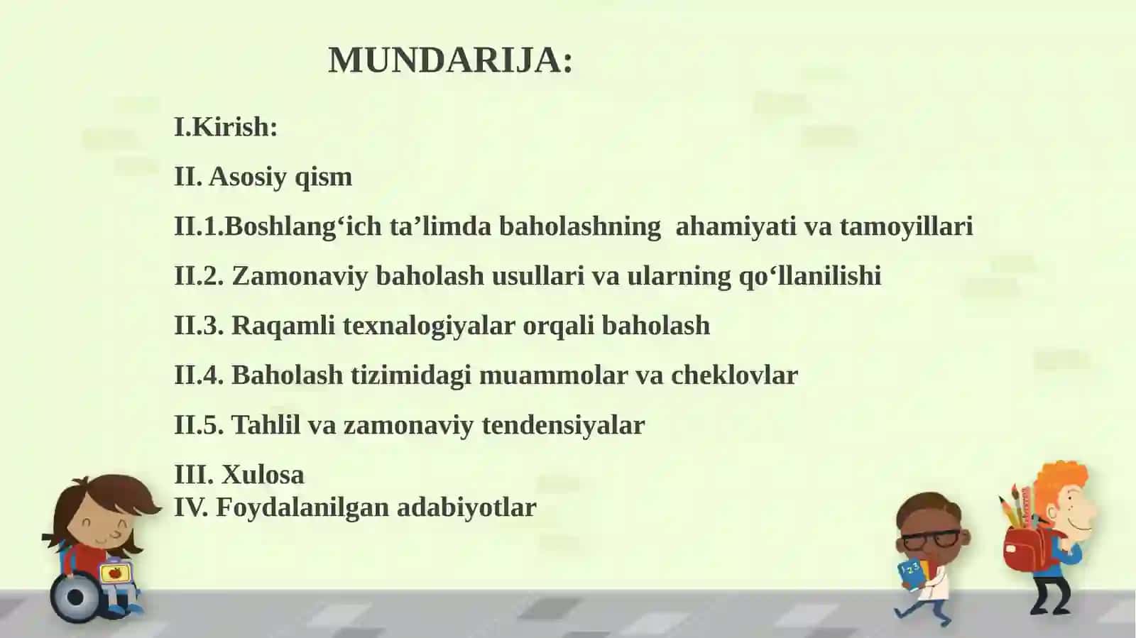 Boshlang‘ich ta’limda tahlil va baholash usullari: zamonaviy tendensiyalar va muammolar 2