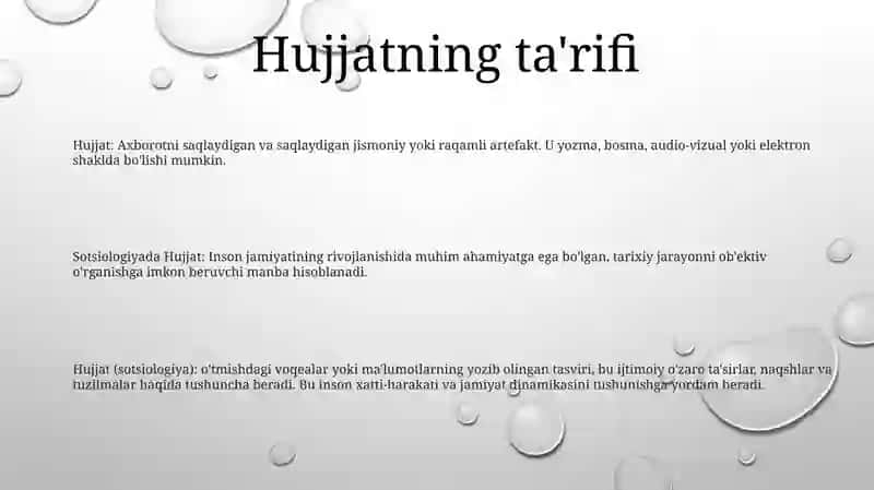 Sotsiologiyada Hujjat Tushunchasi 2