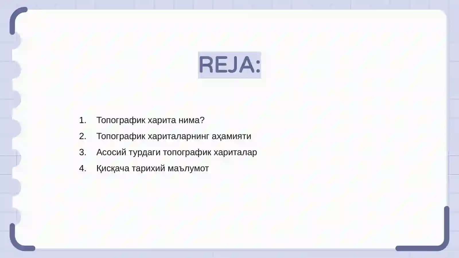 Топографик хариталарнинг турлари ва уларнинг кулланилиши 2