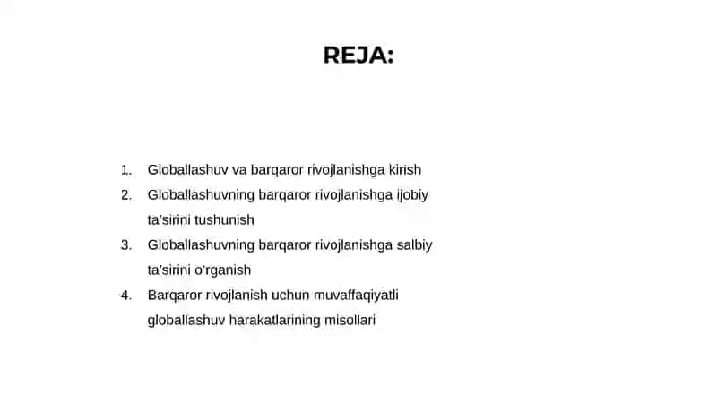 Barqaror rivojlanish 2