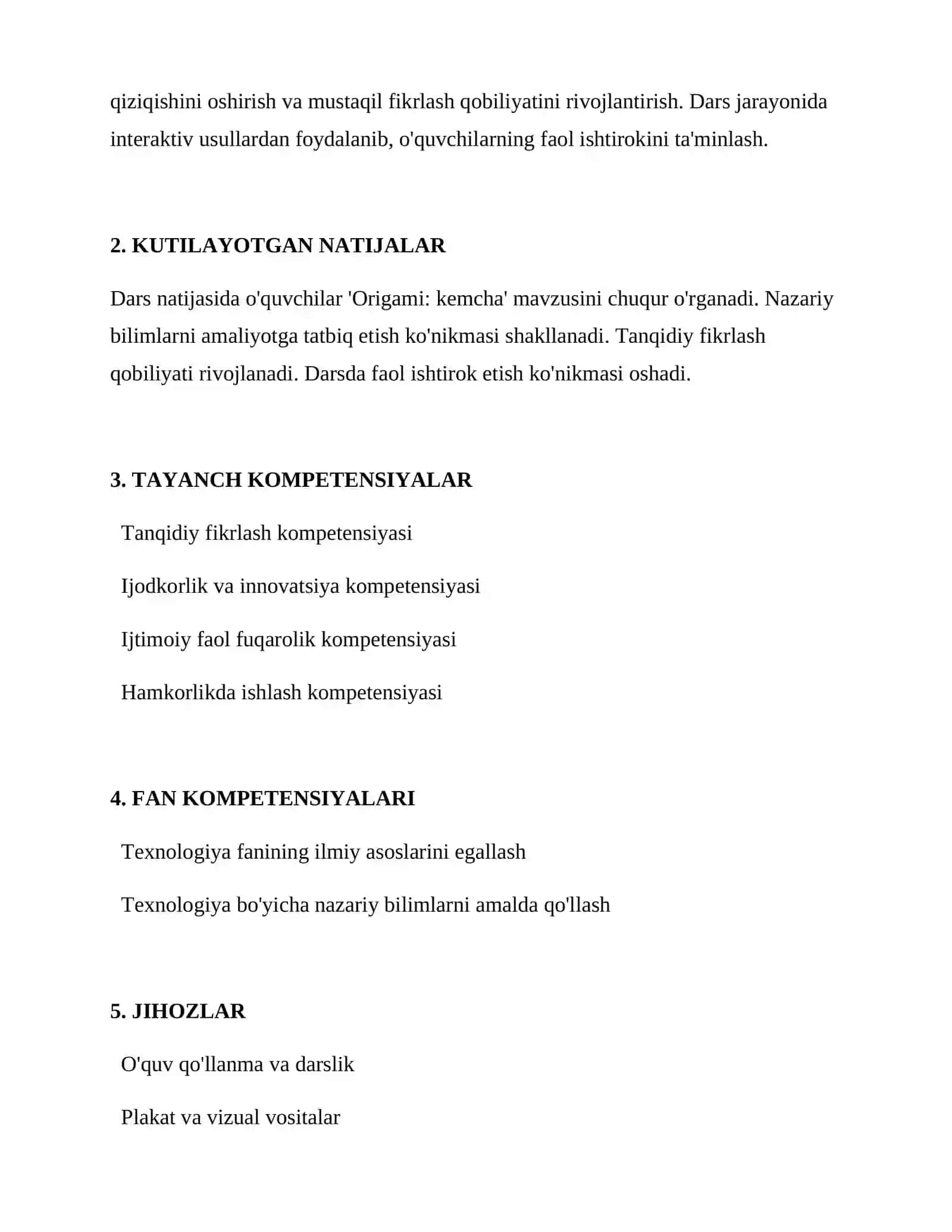 Origami: kemcha 2